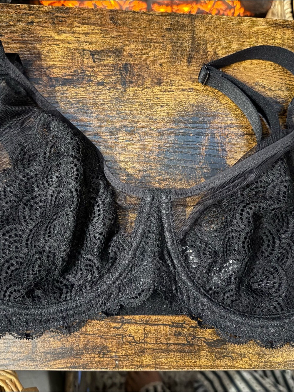 Lace Underwire Bra in Black — Women Intimates & Sleepwear